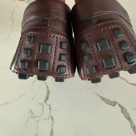 Gucci Ayrton Leather & Web Driver Loafers - Men's Size 9 - Cocoa Brown - Picture 5 of 5